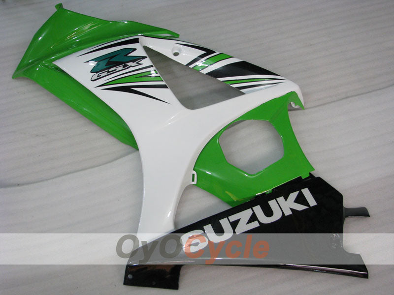 Kit de carénage à injection pour GSX R1000 07-08 - Vert, Blanc - Style usine #OYO87902142