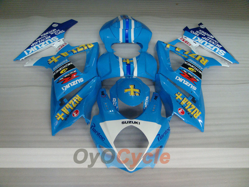 Kit de carénage à injection pour GSX R1000 07-08 - Bleu, Noir - DUNLOP, Rizla+ #OYO87902143 Image secondaire du produit