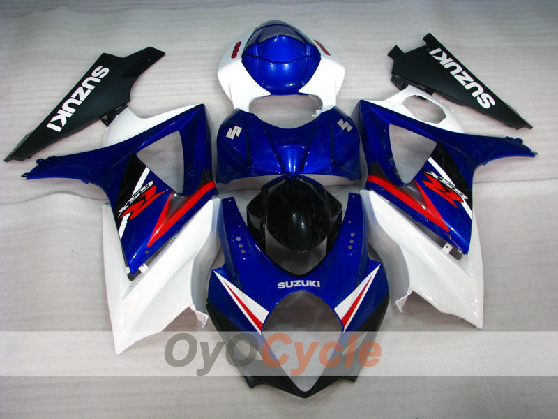 Kit de carénage à injection pour GSX R1000 07-08 - Bleu, Blanc - Style usine #OYO87902146