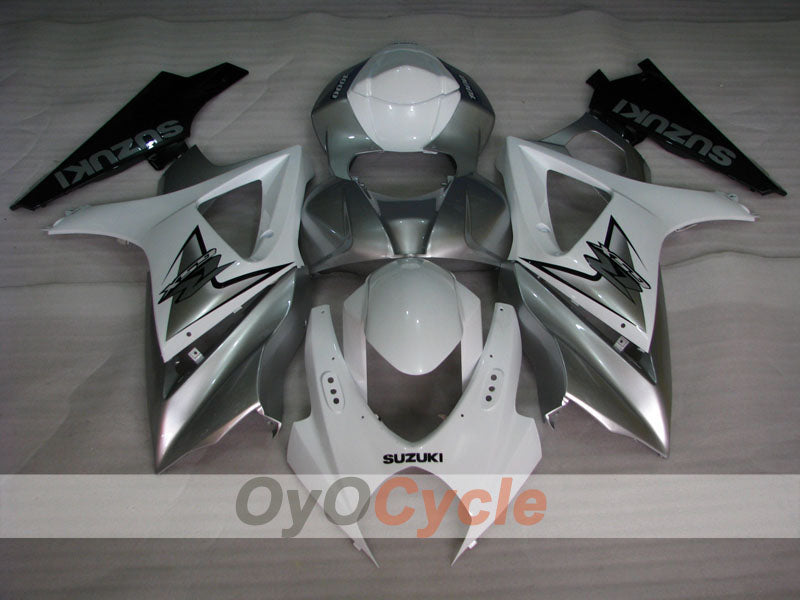 Kit de carénage injecté pour GSX R1000 07-08 - Blanc, argenté - Style d'origine #OYO87902147 Image secondaire du produit