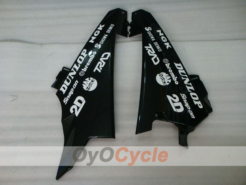 Kit de carénage injecté pour GSX R1000 07-08 - Bleu, noir - DUNLOP, Rizla+ #OYO87902156