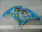 Kit de carénage injecté pour GSX R1000 07-08 - Bleu, noir - DUNLOP, Rizla+ #OYO87902156