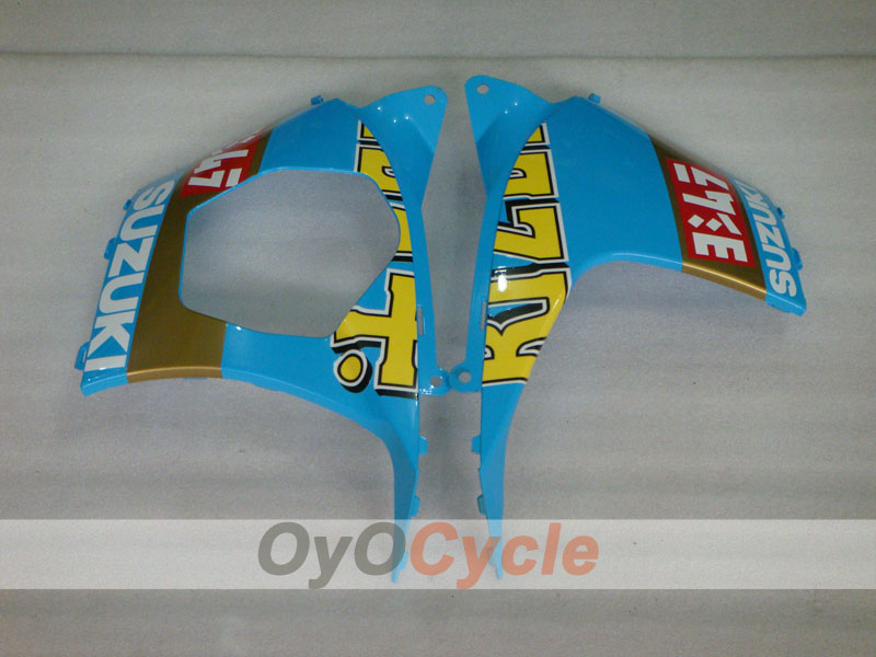 Kit de carénage injecté pour GSX R1000 07-08 - Bleu, noir - DUNLOP, Rizla+ #OYO87902156