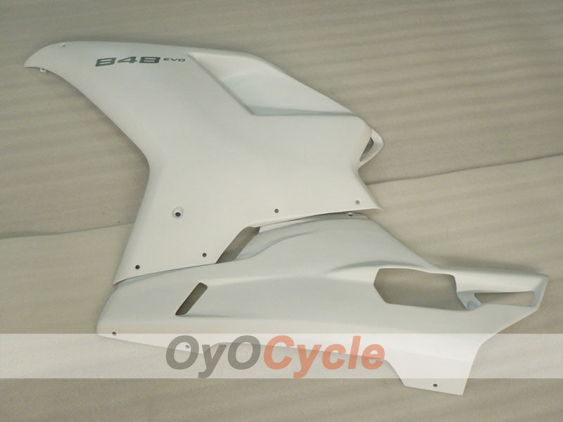 Kit de carénage à injection pour Ducati 848 08-13 - Blanc - Style d’origine #OYO87902182
