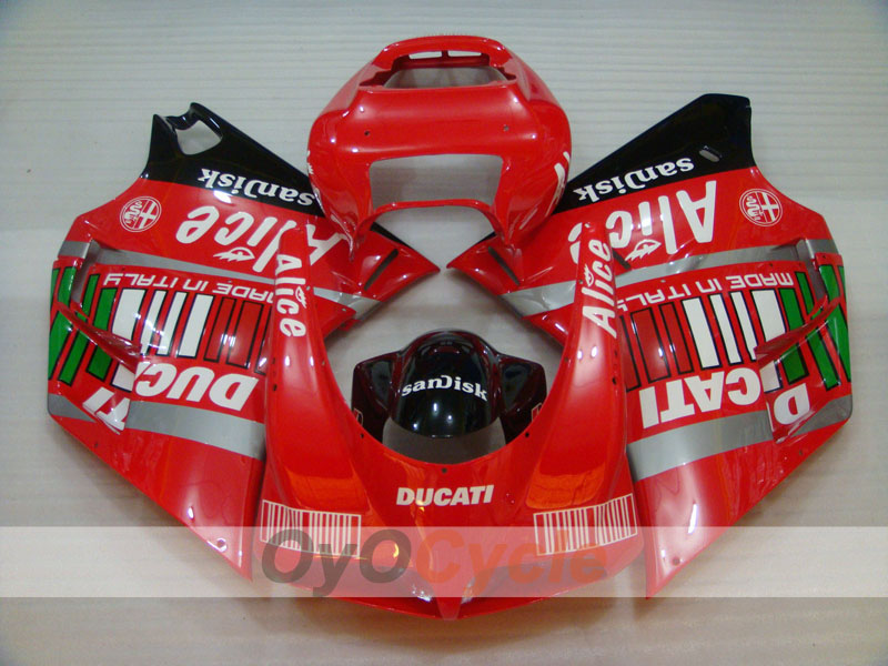 Kit de carénage à injection pour Ducati 996 99-02 - Rouge, noir - Alice #OYO87902190 Image secondaire du produit