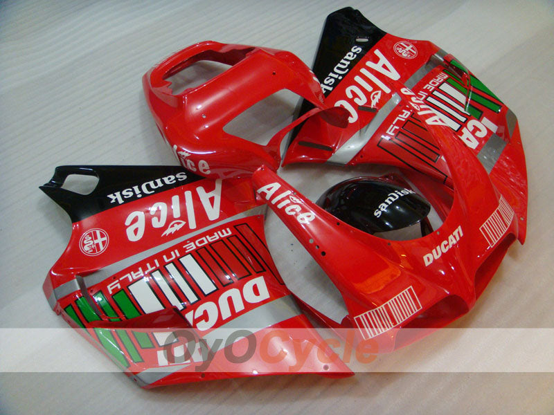 Kit de carénage à injection pour Ducati 996 99-02 - Rouge, noir - Alice #OYO87902190 Image principale du produit