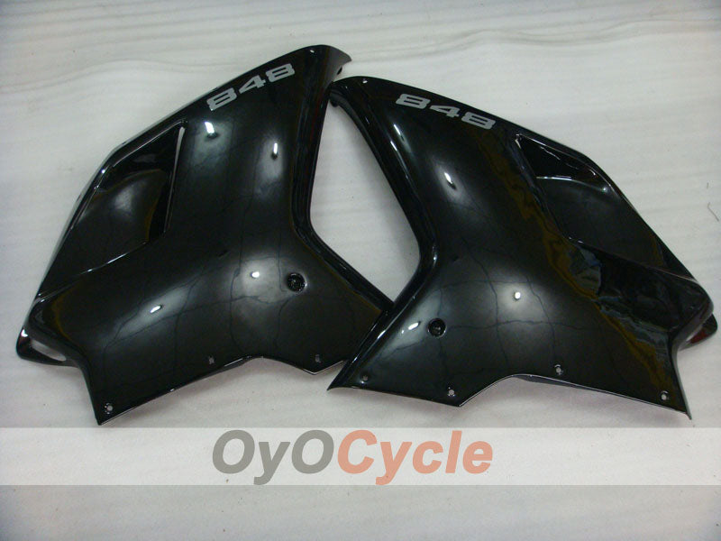 Kit de carénage injecté pour Ducati 848 08-13 - Rouge, noir - Style d'usine #OYO87902200