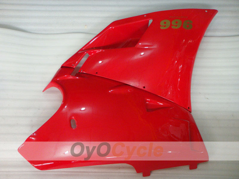 Kit de carénage injecté pour Ducati 996 99-02 - Rouge, blanc - Style usine #OYO87902213