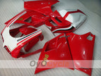 Kit de carénage injecté pour Ducati 996 99-02 - Rouge, blanc - Style usine #OYO87902213
