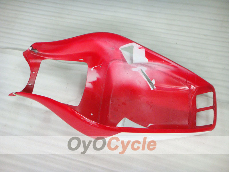 Kit de carénage injecté pour Ducati 996 99-02 - Rouge, blanc - Style usine #OYO87902214