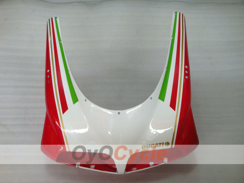 Kit de carénage injecté pour Ducati 996 99-02 - Rouge, blanc - Style usine #OYO87902214