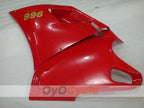 Kit de carénage injecté pour Ducati 996 99-02 - Rouge, blanc - Style usine #OYO87902214