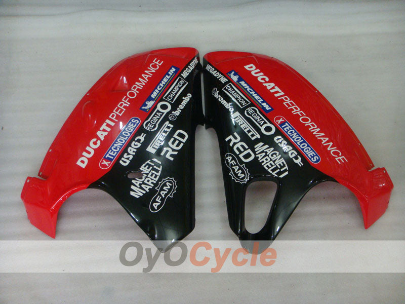Kit de carénage injecté pour Ducati 996 99-02 - Rouge, blanc - INFO STRADA #OYO87902221
