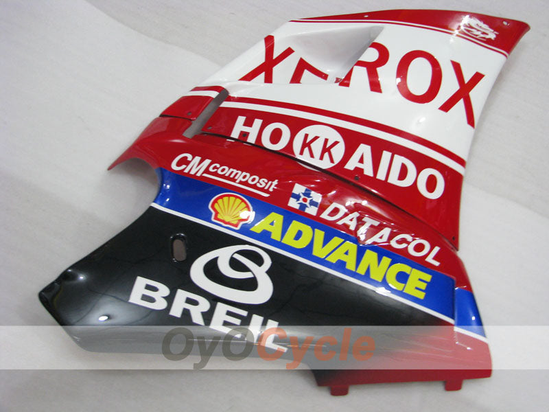Kit de carénage d'injection pour Ducati 996 99-02 - Rouge, Blanc - Xerox #OYO87902238