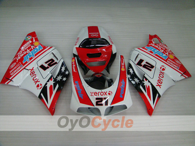 Kit de carénage d'injection pour Ducati 996 99-02 - Rouge, Blanc - Xerox #OYO87902243 Image secondaire du produit