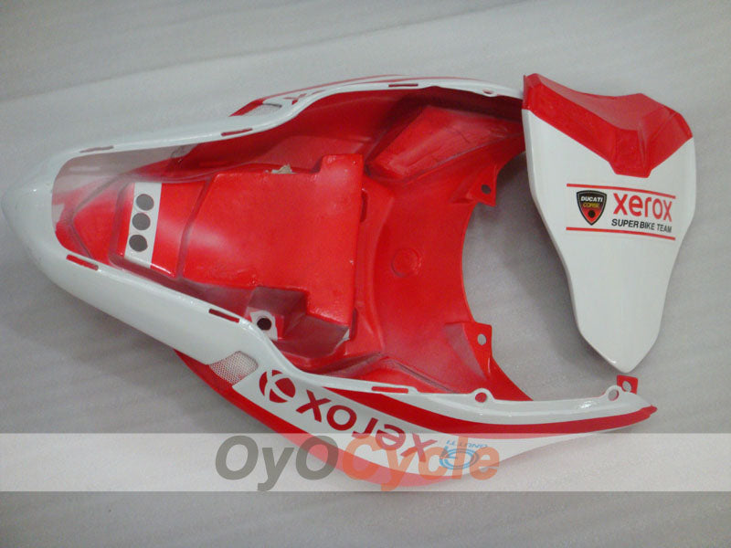 Kit de carénage d'injection pour Ducati 1098 07-09 - Rouge, Blanc - Xerox #OYO87902246