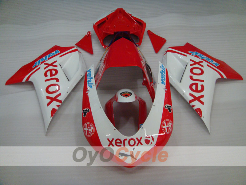 Kit de carénage d'injection pour Ducati 1098 07-09 - Rouge, Blanc - Xerox #OYO87902246 Image secondaire du produit