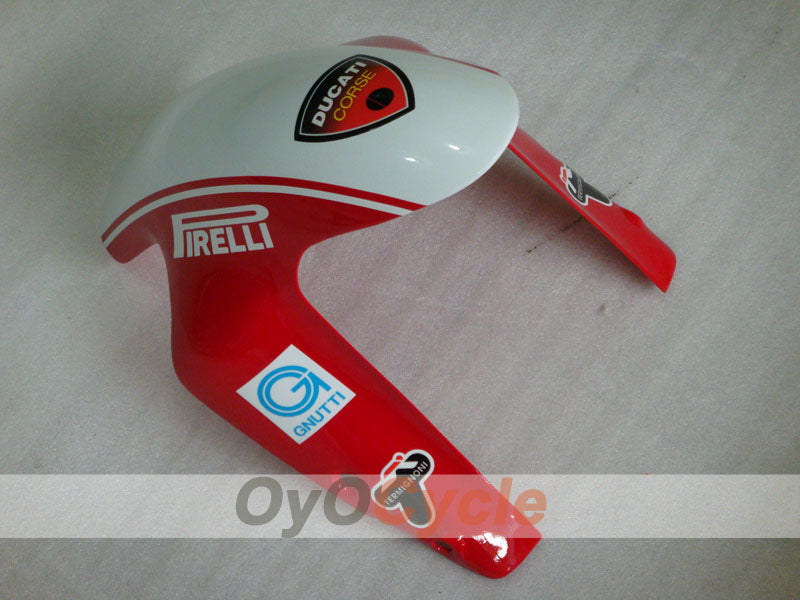 Kit de carénages injectés pour Ducati 1098 07-09 - Rouge, blanc - Xerox #OYO87902252