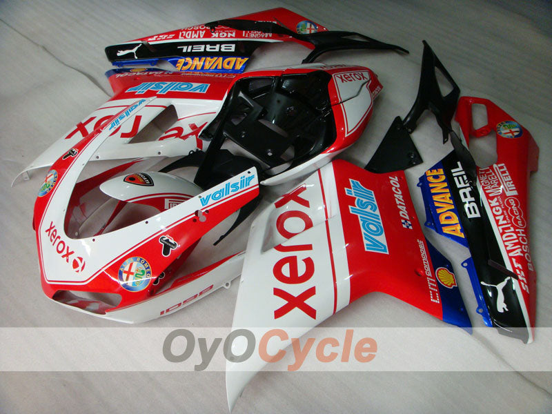 Kit de carénages injectés pour Ducati 1098 07-09 - Rouge, blanc - Xerox #OYO87902252 Image principale du produit