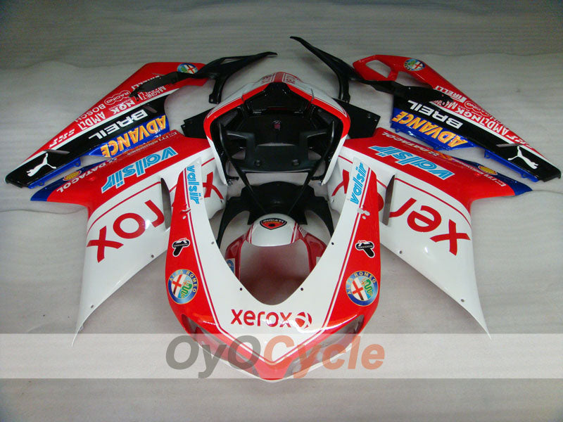 Kit de carénages injectés pour Ducati 1098 07-09 - Rouge, blanc - Xerox #OYO87902252 Image secondaire du produit