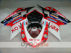 Kit de carénages injectés pour Ducati 1098 07-09 - Rouge, blanc - Xerox #OYO87902252