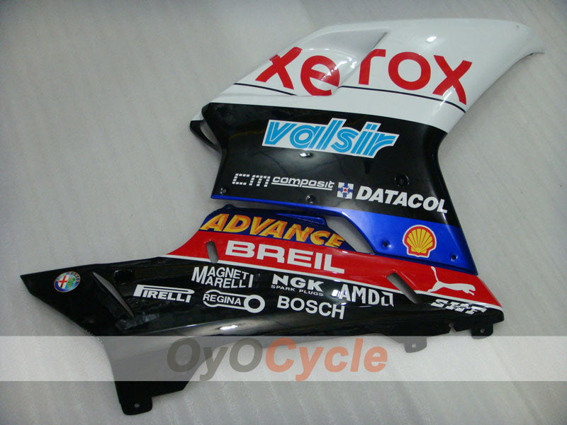Kit de carénages injectés pour Ducati 848 08-13 - Blanc, noir - Xerox #OYO87902256