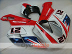 Kit de carénages injectés pour Ducati 848 08-13 - Rouge, blanc - Xerox #OYO87902261