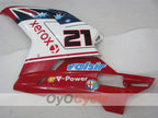 Kit de carénage injecté pour Ducati 1098 07-09 - Rouge, Blanc - Xerox #OYO87902270