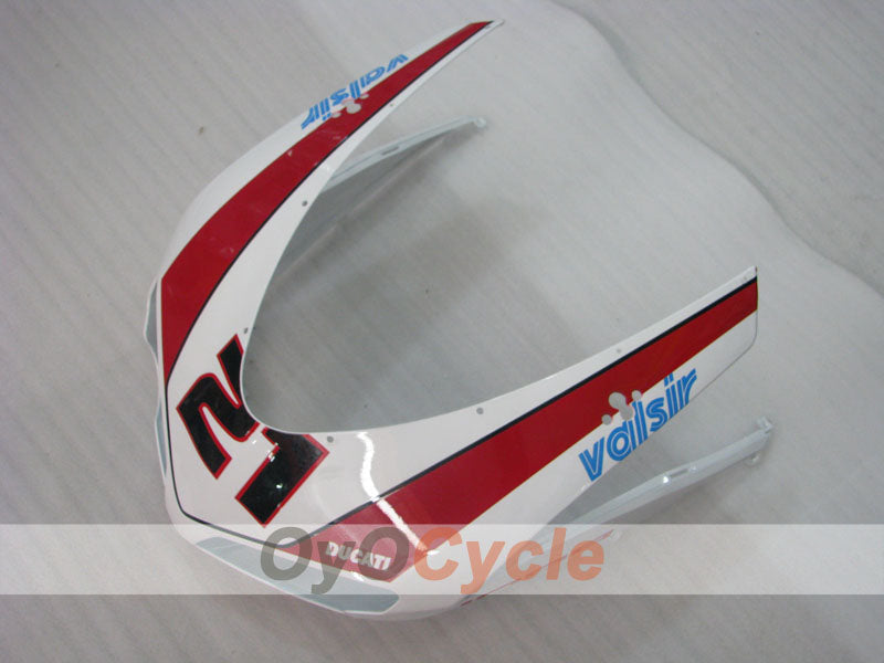 Kit de carénage injecté pour Ducati 1098 07-09 - Rouge, Blanc - Xerox #OYO87902270