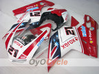 Kit de carénage injecté pour Ducati 1098 07-09 - Rouge, Blanc - Xerox #OYO87902270