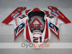 Kit de carénage injecté pour Ducati 1098 07-09 - Rouge, Blanc - Xerox #OYO87902270
