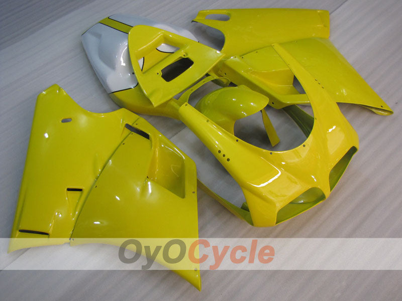 Kit de carénage à injection pour Ducati 998 de 02-04 - Jaune, blanc - Style usine #OYO87902275 Image principale du produit