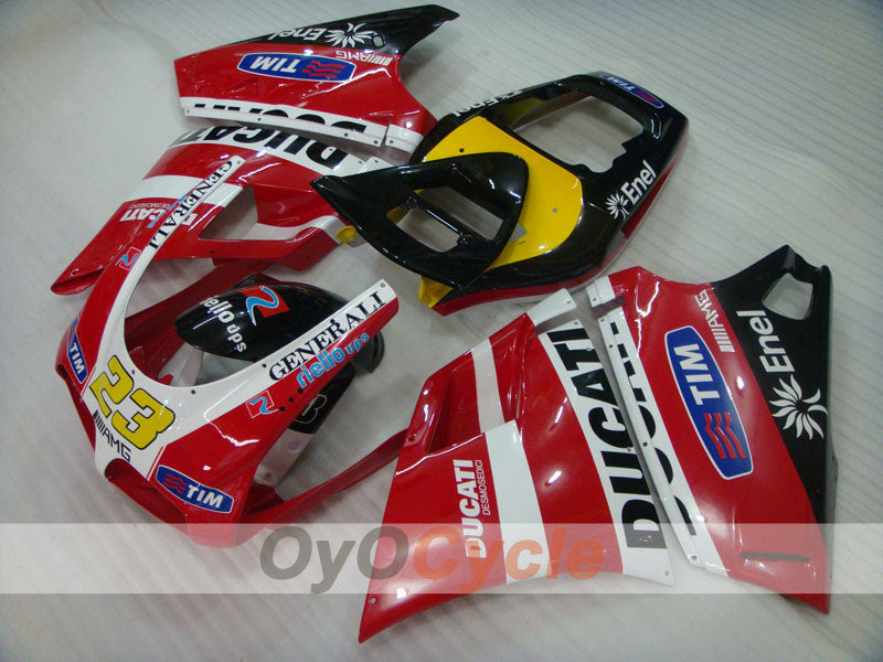 Kit de carénage à injection pour Ducati 998 de 02-04 - Rouge, noir - Style usine #OYO87902279 Image principale du produit