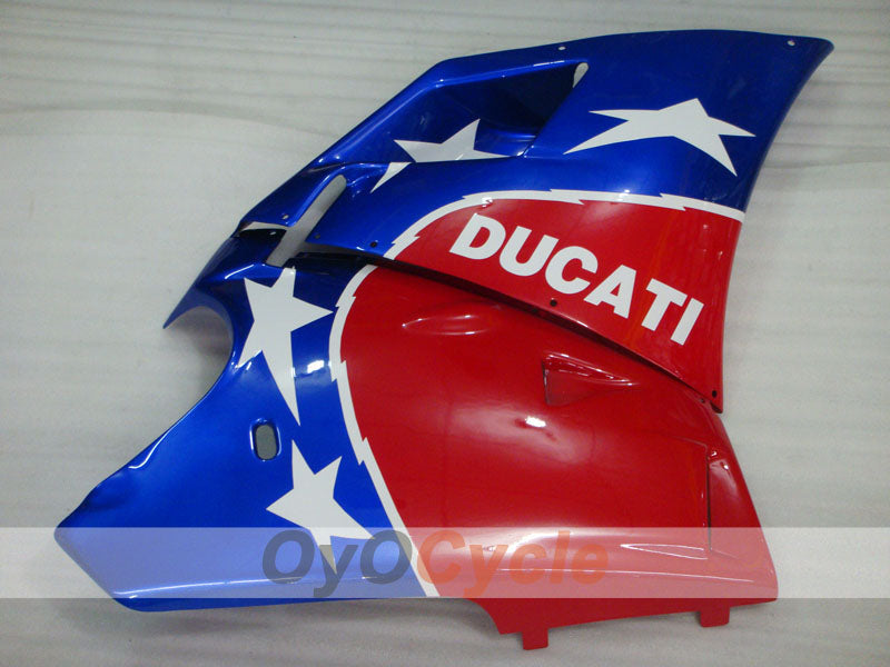 Kit de carénage à injection pour Ducati 998 de 02-04 - Rouge, bleu - Style usine #OYO87902280