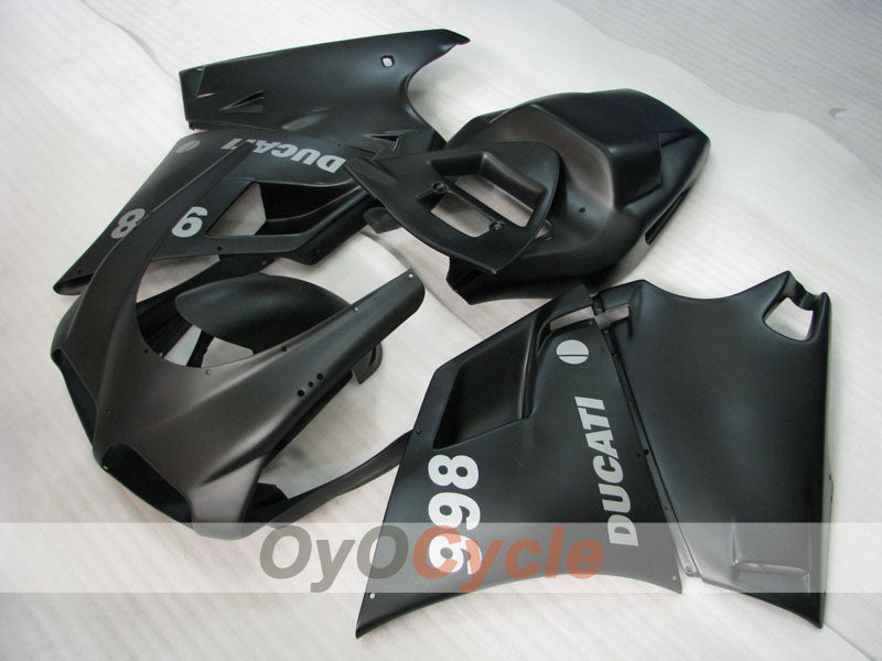 Kit de carénage à injection pour Ducati 998 de 02-04 - Noir, mat - Style usine #OYO87902282