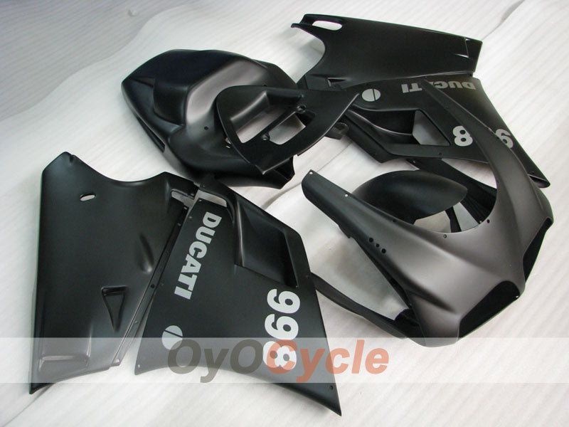 Kit de carénage à injection pour Ducati 998 de 02-04 - Noir, mat - Style usine #OYO87902282