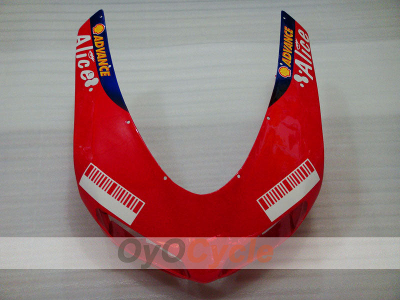 Kit de carénage à injection pour Ducati 1098 de 07-09 - Rouge, noir - Alice #OYO87902285