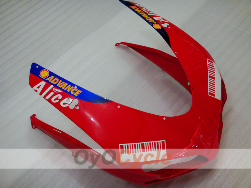 Kit de carénage à injection pour Ducati 1098 de 07-09 - Rouge, noir - Alice #OYO87902285