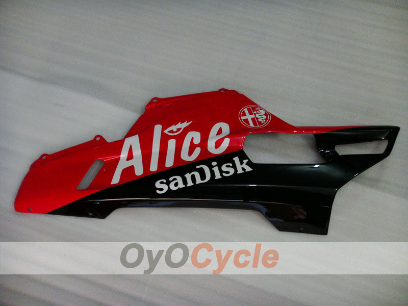 Kit de carénage à injection pour Ducati 1098 de 07-09 - Rouge, noir - Alice #OYO87902285