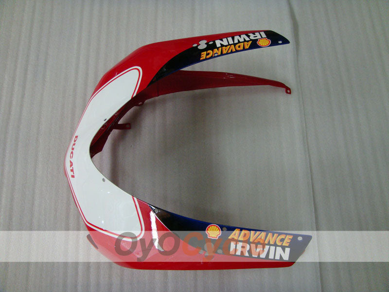 Kit de carénage injecté pour Ducati 1098 07-09 - Rouge, blanc - INFO STRADA #OYO87902297