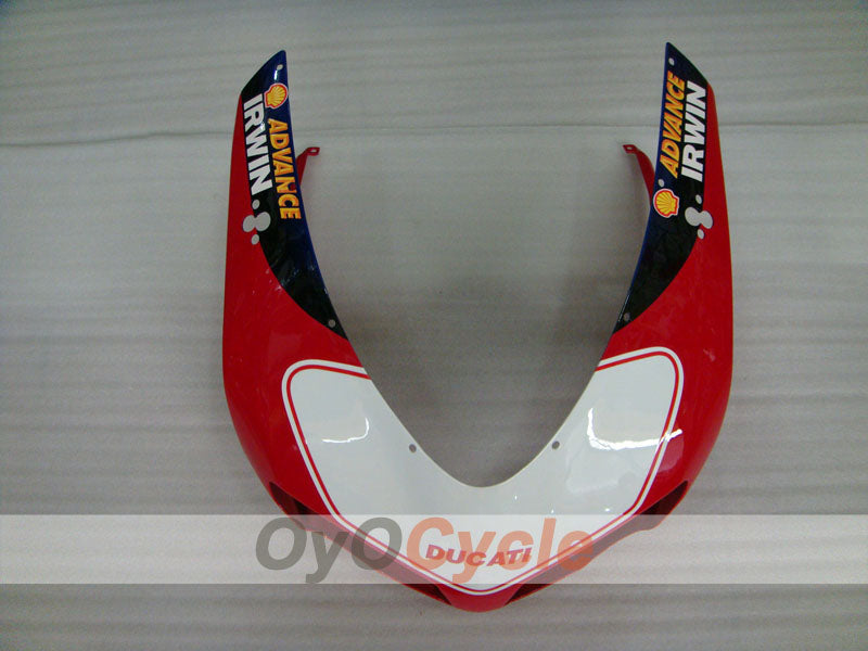 Kit de carénage injecté pour Ducati 1098 07-09 - Rouge, blanc - INFO STRADA #OYO87902297