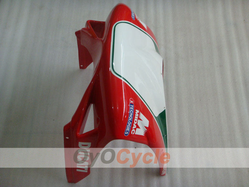 Kit de carénage injecté pour Ducati 998 02-04 - Rouge, blanc - INFO STRADA #OYO87902298