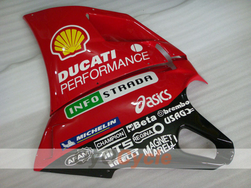 Kit de carénage à injection pour Ducati 998 02-04 - Rouge, Blanc - INFO STRADA #OYO87902300