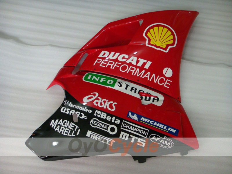 Kit de carénage à injection pour Ducati 998 02-04 - Rouge, Blanc - INFO STRADA #OYO87902300