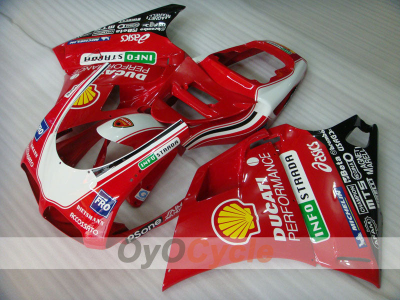 Kit de carénage à injection pour Ducati 998 02-04 - Rouge, Blanc - INFO STRADA #OYO87902300
