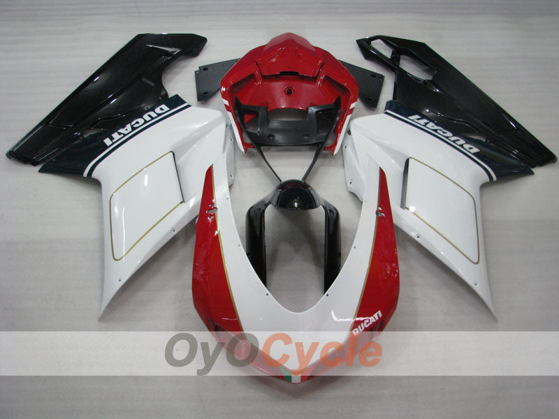 Kit de carénage injecté pour Ducati 1098 07-09 - Blanc, noir - Style usine #OYO87902316 Image secondaire du produit