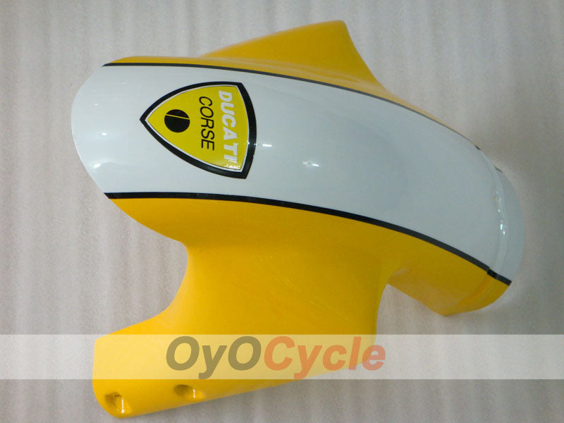 Kit de carénage injecté pour Ducati 998 02-04 - Jaune, blanc - Xerox #OYO87902322
