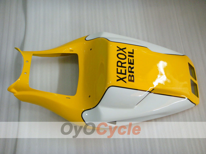 Kit de carénage injecté pour Ducati 998 02-04 - Jaune, blanc - Xerox #OYO87902322