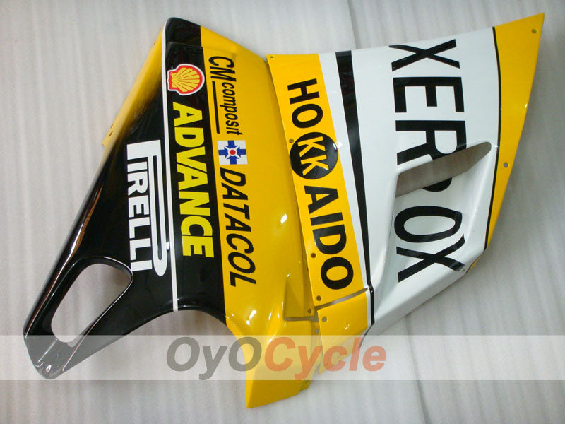 Kit de carénage injecté pour Ducati 998 02-04 - Jaune, blanc - Xerox #OYO87902322