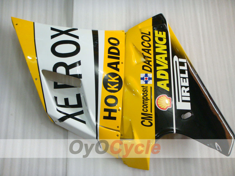 Kit de carénage injecté pour Ducati 998 02-04 - Jaune, blanc - Xerox #OYO87902322